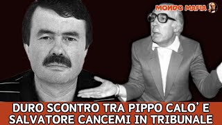 DURO SCONTRO IN TRIBUNALE tra Pippo Calò e Salvatore Cancemi quotSei stato tu a volerquot  Cosa Nostra [upl. by Anirod]