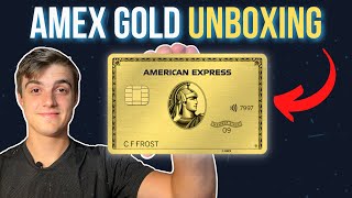 Amex Gold Card UNBOXING Best METAL Credit Card Design [upl. by Teak]