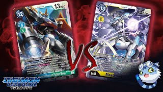 Upgraded Imperialdramon Starter Deck vs Upgraded Mastemon Starter Deck Digimon TCG BT8 Match [upl. by Odessa]