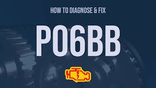 How to Diagnose and Fix P06BB Engine Code  OBD II Trouble Code Explain [upl. by Enohpets506]