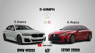 2023 BMW 5 seriesM550i vs 2023 Lexus IS500 Fsport performance [upl. by Enihpets]