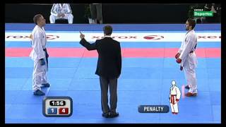 Final Cto Europeo Absoluto Karate Kumite individual masculino 60Kg 12 [upl. by Nork460]