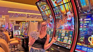 Her INSPIRING Slot Win 🎰 Las Vegas Slot Player Wins Big From Small Bet [upl. by Fendig944]