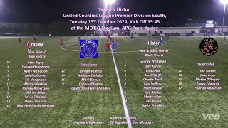 Yaxley v Histon  UCL 15102024 [upl. by Raynard]