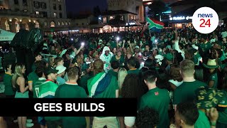 WATCH  Excitement builds in Joburg as fans show up to support the Boks [upl. by Mcginnis]