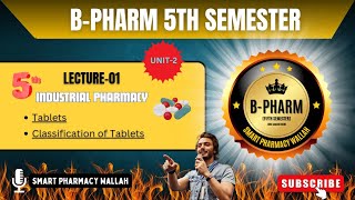 L1  Unit2  Tablet  Classification  Industrial Pharmacy  5th Sem  Smart Pharmacy Wallah [upl. by Malvina]