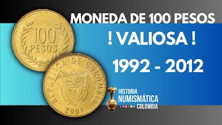 Moneda de 100 pesos valiosa 1992  2012 [upl. by Eamaj]