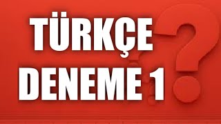 KPSS  TÜRKÇE DENEME 1 [upl. by Gefell]