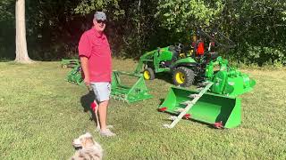 John Deere 1025r attachment and accessories review [upl. by Antin]