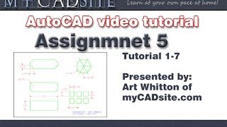 Beginner AutoCAD  Fillet Chamfer Array  Assignment 5 [upl. by Oba760]