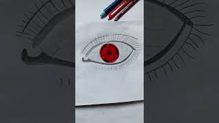 Sharingan Eyes drawing Effect Naruto shipuddnsasuke sharinganforyou yutubeshorts [upl. by Ferd516]