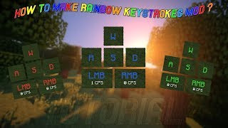 HOW TO GET KEYSTROKES MOD in Minecraft 18download in description [upl. by Neukam849]