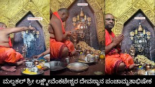 Maldakal Sri LakshmiVenkateswara devastana panchamrutabhiseka [upl. by Nhguavad736]