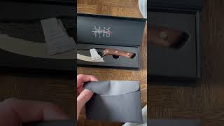 Beobachten Huusk Knife Unboxing Huusk unboxing Messerreview kitchenessential shorts [upl. by Lenwood]