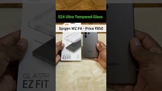 S24 Ultra Full covered Tempered Glass  Spigen Case friendly 🤩 [upl. by Leugimsiul]