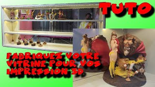 création dune vitrine pour figurine bibelot impression 3d etc DIY Facile [upl. by Press]