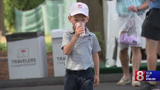 Travelers Championship keeping golfers fans cool [upl. by Hime]