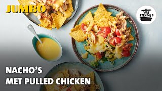 Wat eten we Nachos met pulled chicken [upl. by Ardnoek]