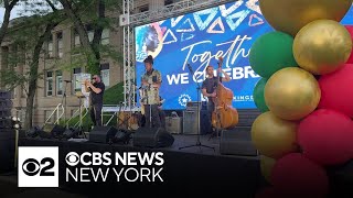 Juneteenth celebration held in New Rochelle [upl. by Lledra]