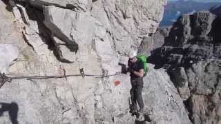 Discovery Dolomites DAY2 on the Via delle Bocchette  Via delle Bocchette Alte  Brenta  sept2014 [upl. by Razid]