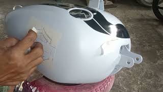 AIRBRUSH TANGKI HARLEY DAVIDSON MOTIF STANDARD [upl. by Burke]