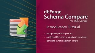 Compare and Synchronize Database Schemas using SQL Server GUI Tool [upl. by Clova40]