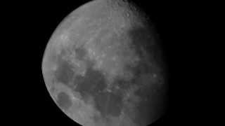 The Moon through a 5 Inch Reflector Telescope [upl. by Adal]