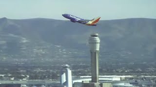 🔴 Live Las Vegas airport camera with flight tracking and ATC  Harry Reid Airport  Plane Spotting [upl. by Tessil]