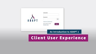 Adapt 2 Client User Experience [upl. by Ardis821]