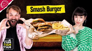 Smashed Burger  Burger selber machen  Street Food Rezepte [upl. by Ardussi]