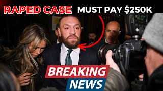 Conor McGregor must pay 250K to woman who says he raped her [upl. by Uranie]