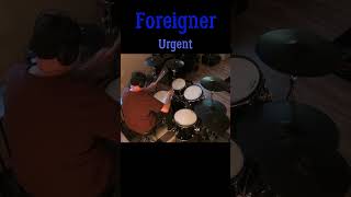 Foreigner  Urgent Drum Cover shorts drumcover foreigner urgent 80s vad506 moisesapp [upl. by Eellehs]