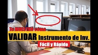 CÓMO VALIDAR UN INSTRUMENTO DE INVESTIGACIÓN  MUESTRO EJEMPLO [upl. by Jacky]