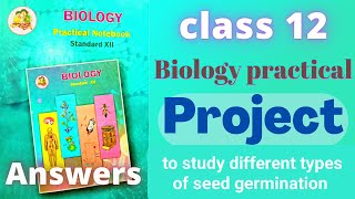 Biology project class 12 practical book maharashtra board [upl. by Breh]