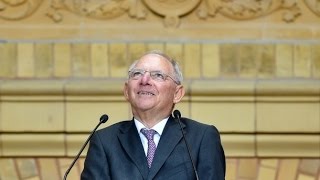 LudwigErhardPreis Rede Wolfgang Schäuble Lob an Schröders ReformAgenda 20092016 [upl. by Selie488]