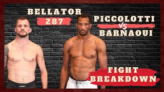 Bellator 287 Adam Piccolotti vs Mansour Barnaoui Fight preview [upl. by Paviour]