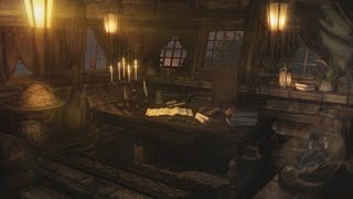 Pirate Ship Ambience  Captains Cabin Tropical Island Port Bird Life  1 Hour 🏝️ [upl. by Roose]