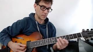 Jazz Guitar Comping amp Soloing on Bb Blues  Frank Vignola Lesson [upl. by Neeruam]