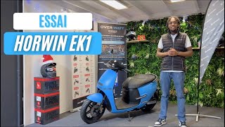 ESSAI HORWIN EK1  LE SCOOTER ÉLECTRIQUE ÉLÉGANT ET MODERNE [upl. by Proud]