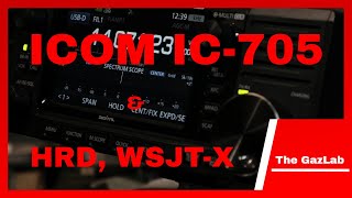 Icom IC705 connecting to HRD AND WSJT DIGIMODES [upl. by Froemming]