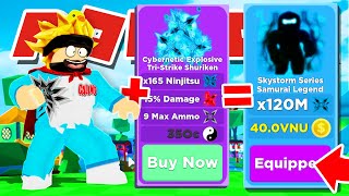 I UNLOCKED THE NEW MAX RANK AND TRISTRIKE EXPLOSIVE SHURIKENS IN ROBLOX NINJA LEGENDS INSANE [upl. by Nomelif]