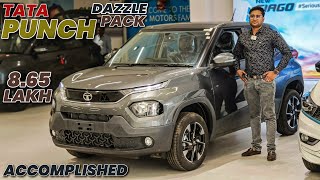 Tata Punch Accomplished Dazzle Review and Walkaround ✅🔥 l Punch 2nd Top Model Review l MRCars [upl. by Wolfort]