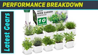 Herb Garden Kit Indoor Herb Starter Kit  Grow 10 Variety Herbs Easily at Home [upl. by Atnomed]