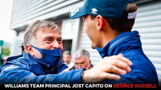 Williams Team Principal Jost Capito on George Russell [upl. by Aneeras]