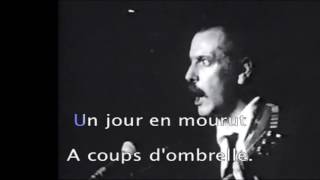 Karaoké  Georges Brassens  Je me suis fait tout petit [upl. by Nonarb]