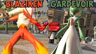 Pokken tournament  Blaziken vs Gardevoir [upl. by Roanna932]