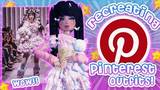 RECREATING PINTEREST OUTFITS In Dress To Impress 💃🕺  FREE VIP  GIVEAWAY  DTI [upl. by Aihsenrad]