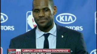 LeBron James MVP Speech on FOX Sports Ohio [upl. by Enimzaj]