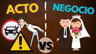 Diferencias entre Actos y Negocios Jurídicos CON EJEMPLOS [upl. by Julissa297]