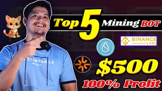 500 Profit Confirmed 😁  Top 5 Crypto Mining BOT In 2024  Best Telegram TapToMine Bot🔥 [upl. by Sirob]